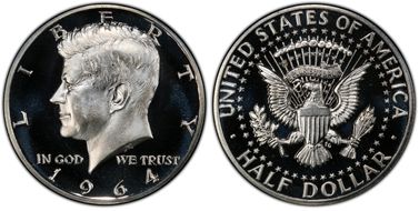 1964 50C Accented Hair PR68DCAM