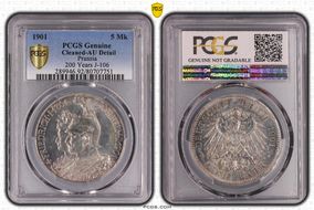 1901 5 Mk 200 Years J-106 KM-526  Ag N1