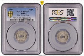 1914 P25C Maz-2155a Essai Ni SP66+