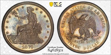 1876 T$1 TDV-17, Type I/II, Recut Finger PR64