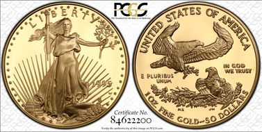 1995-W $50 Gold Eagle PR69DCAM
