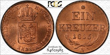 1816-A Kreuzer MS65RD