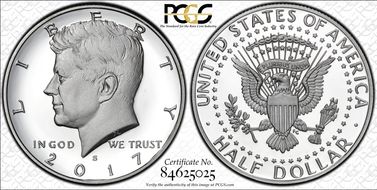 2017-S 50C Silver PR70DCAM