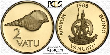 1983 2 Vatu PR69DCAM