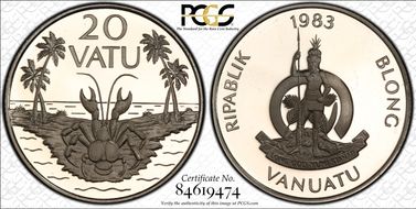 1983 20 Vatu PR68DCAM