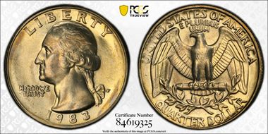 1983-P 25C MS67