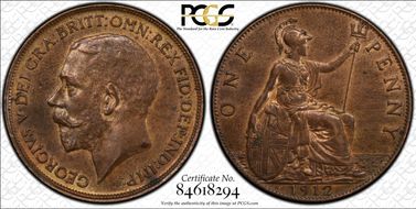 1912-H 1D S-4052 MS62BN