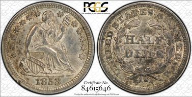 1853 H10C No Arrows AU58