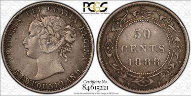 1888 50C VF35