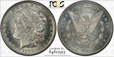 1878-S $1 MS64+