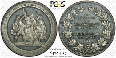 1863 Medal La Chaux-d-Fonds R-947b SP63