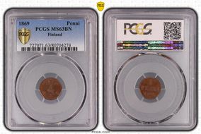 1869 Penni MS63BN