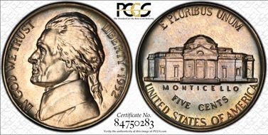 1952 5C Re-Engraved Obv Design FS-403 PR65