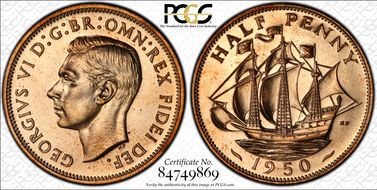1950 1/2D S-4118 PR65RD