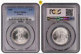 1960 5 Fr Gad-770 F-340 MS66