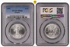 1961 5 Fr Gad-770 F-340 MS66