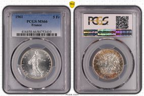 1961 5 Fr Gad-770 F-340 MS66