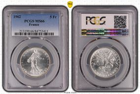 1962 5 Fr Gad-770 F-340 MS66