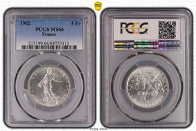 1962 5 Fr Gad-770 F-340 MS66