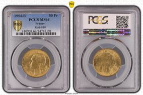 1954-B 50 Fr Gad-880 F-425 MS64