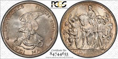 1913 2 Mk 100 Years J-109 MS63