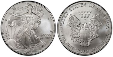 2000 $1 Silver Eagle MS70