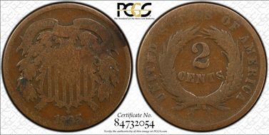 1865 2C Plain 5 AG3BN