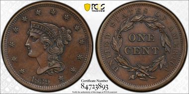 1839 1C Type of 1840 MS64BN