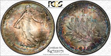 1919 1 Fr Gad-467 F-217 MS66