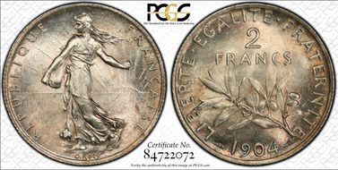 1904 2 Fr Gad-532 F-266 MS64