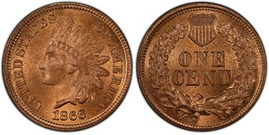 1866 1C MS65RD