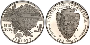 2016-S 50C 100th Anniv. Nat'l Parks PR69DCAM