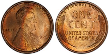 1909 1C Lincoln MS66RB