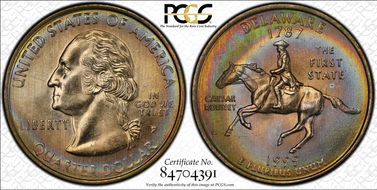 1999-P 25C Delaware MS65