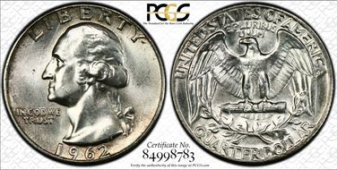 1962 25C MS63