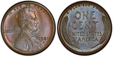 1921-S 1C MS64BN