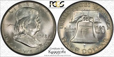 1948 50C DDR FS-801 MS65FBL