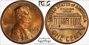 1969 1C MS65RD