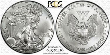 2016 $1 Silver Eagle  30th Anniversary MS69
