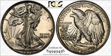1938 50C PR66