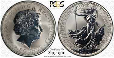 2002 £2 S-BF2 Britannia Ag MS65