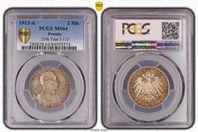 1913-A 2 Mk 25th Year J-111 MS64