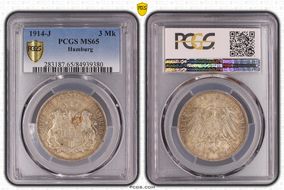 1914-J 3 Mk J-64 MS65