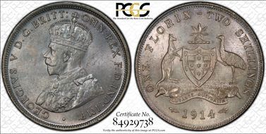 1914 Florin MS64