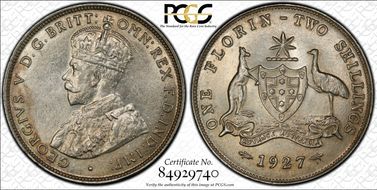 1927(m) Florin AU58