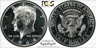 1964 50C Accented Hair, FS-401 PR67