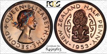 1953 1/2D PR65RD