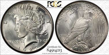 1927 $1 MS65+
