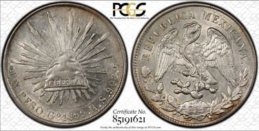 1899-Go RS Peso KM-409.1 AU58