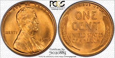 1945-D 1C MS66RD